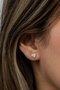 Heliophilia Silver Pendientes de Plata de Ley 925 con Oro Rosa y Circón NRZ999471
